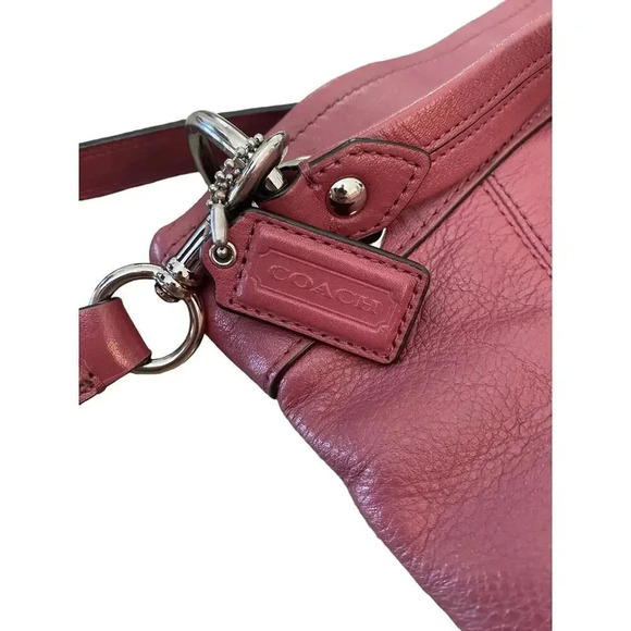 Coach Women's Ashley Soft Pink Leather Hippie Shoulder Bag Satchel Purse - Picture 3 of 6